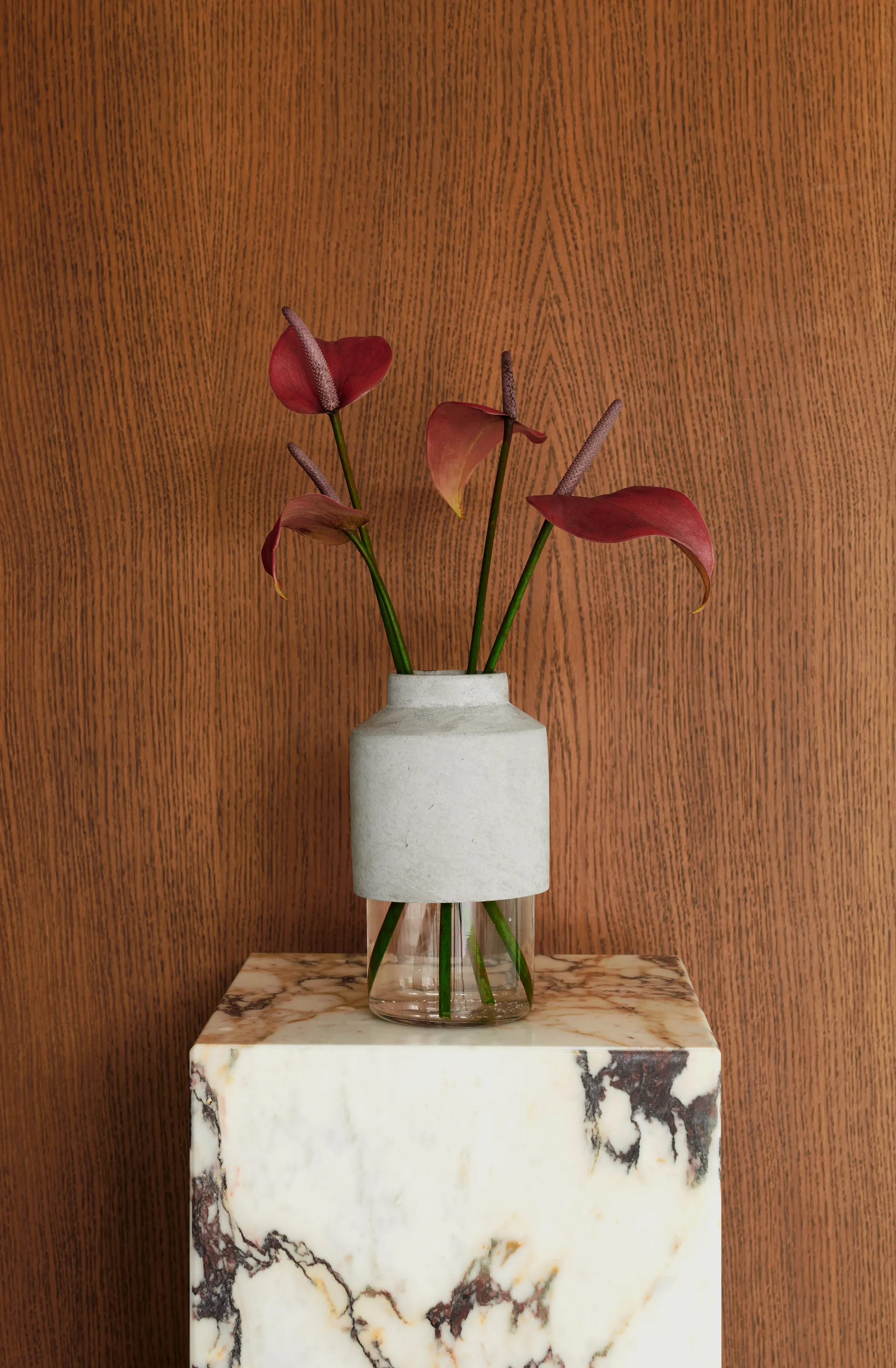 Plinth tall sidobord 30x30x51 cm, Multi rose Audo Copenhagen