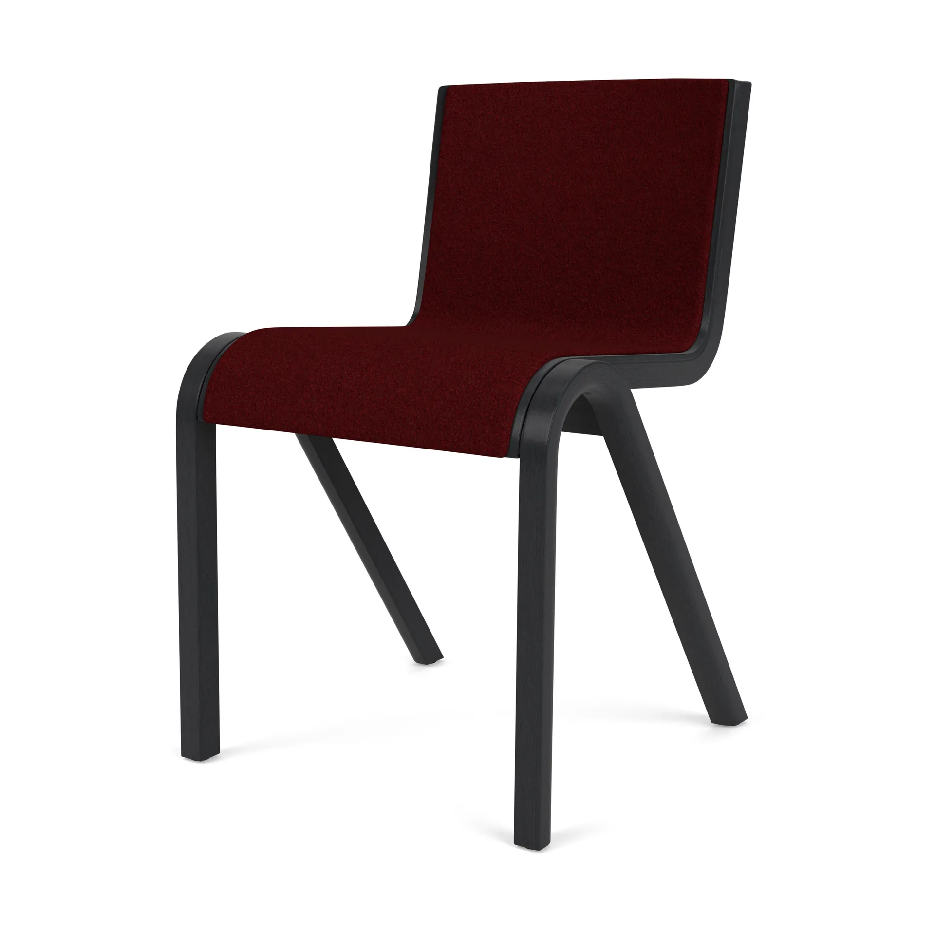 Ready stol framsidesklädd, Black oak-Baru 0570 Red Audo Copenhagen