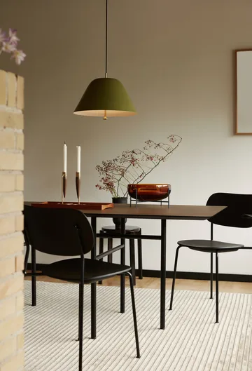 Snaregade bord rektangulärt - Svart-mörkbetsad ek - Audo Copenhagen