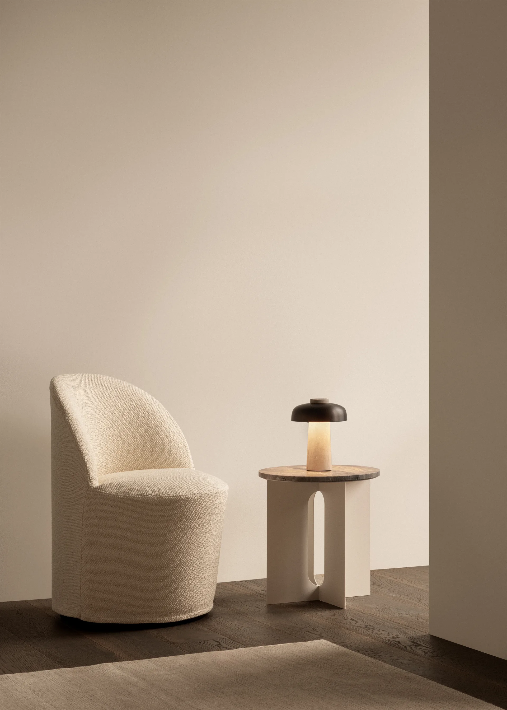 Tearoom Club stol swivel, Logan 01 Jasmine Audo Copenhagen