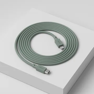 Cable 1 USB C till Lightning laddkabel 2m - Oak Green - Avolt