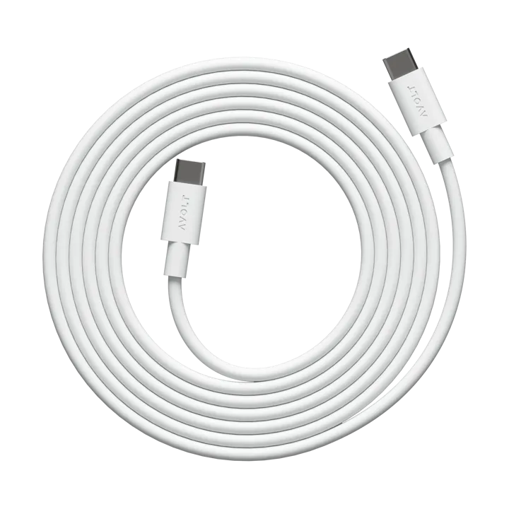 Cable 1 USB-C till USB-C laddningskabel 2 m - White Martinelli Luce Edition - Avolt