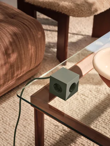 Square 1 grenuttag USB-C 30W 3 m - Oak Green - Avolt