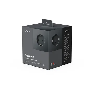 Square 1 grenuttag USB-C 30W 3 m - Stockholm Black - Avolt
