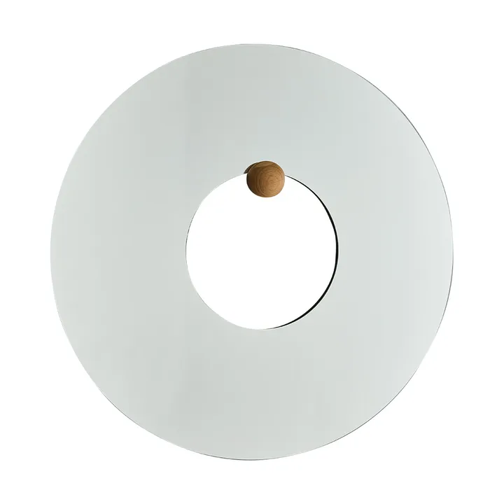 Castellum väggspegel Ø80 cm - Clear-oiled oak - AYTM