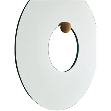 Castellum väggspegel Ø80 cm - Clear-oiled oak - AYTM