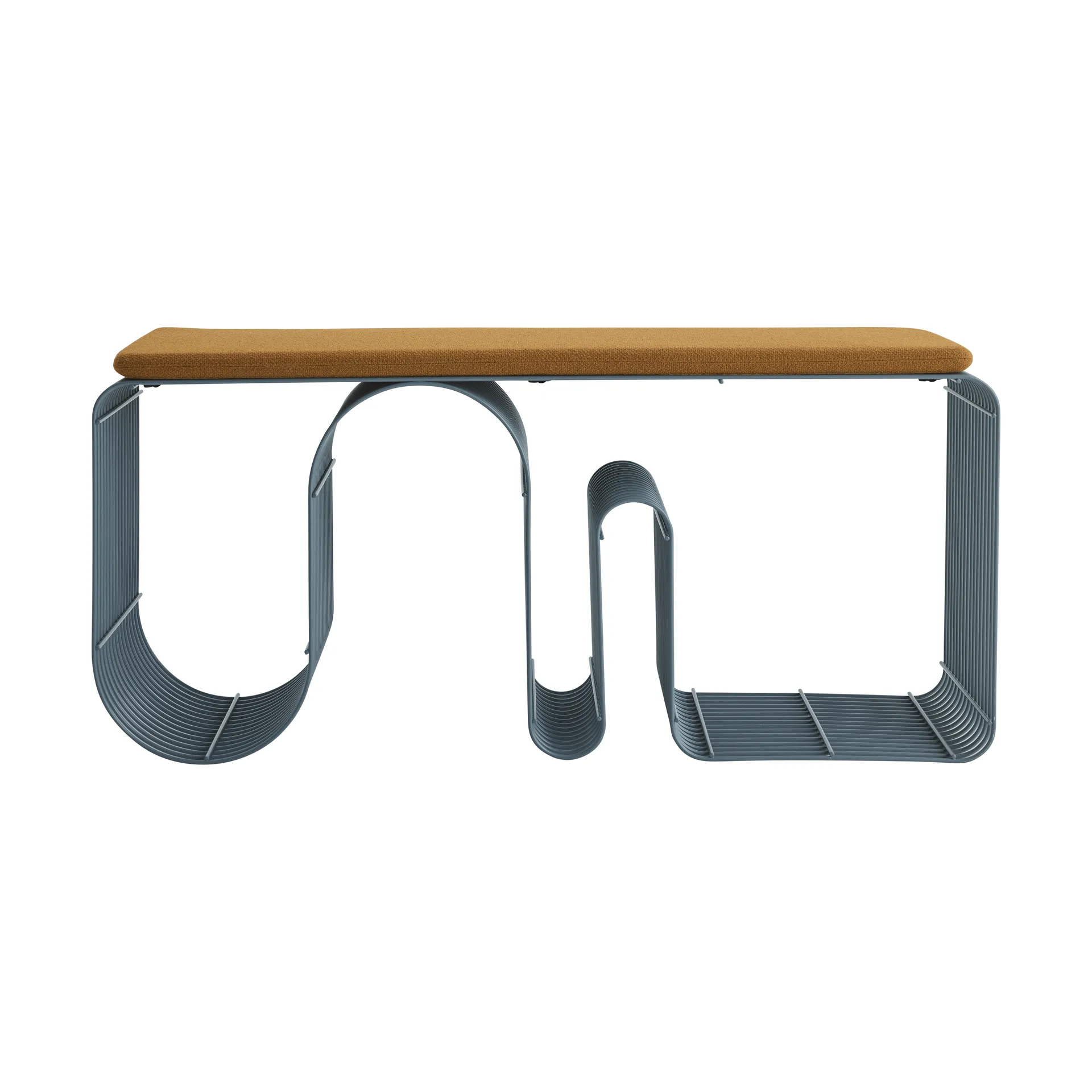 Curva sittbänk 100 cm, Dusty blue AYTM