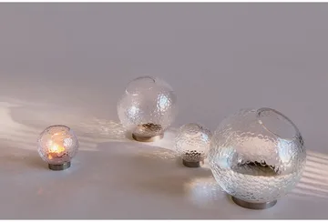 Globe bubbles vas Ø17 cm - Clear - AYTM