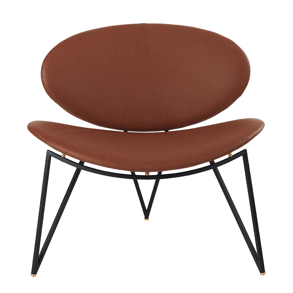 Semper loungestol, Black-cognac AYTM