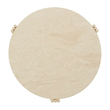 Tribus soffbord Ø60 cm - Light Sand-travertine - AYTM