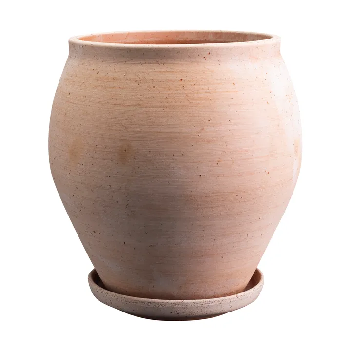 Delphi kruka med fat 2 delar - Rosa, Ø26 cm - Bergs Potter