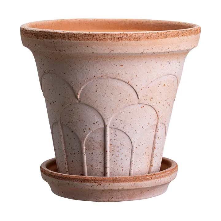 Fleur kruka med fat 2 delar - Rosa, Ø25 cm - Bergs Potter