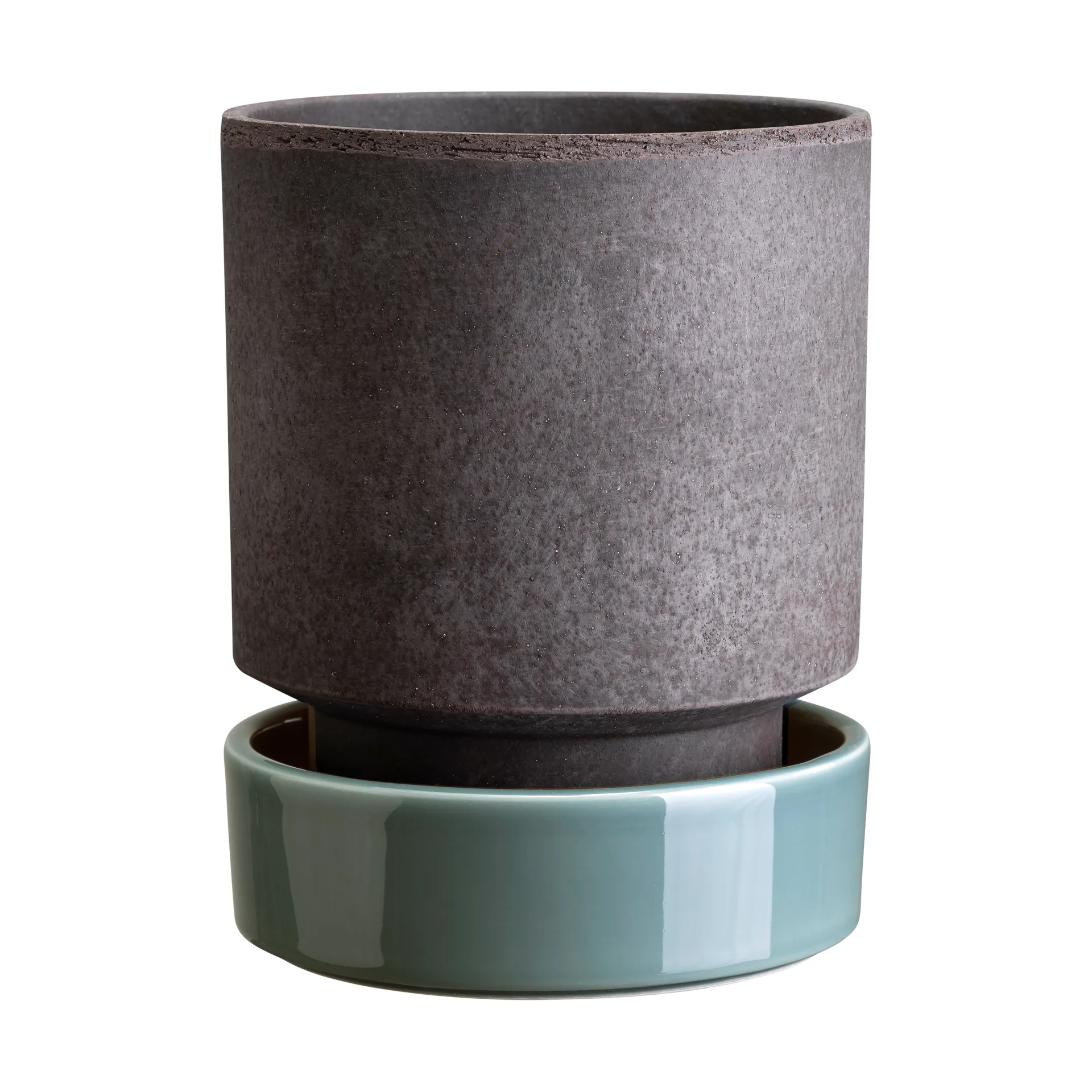 Hoff kruka, Ø14 cm, Raw Grey-Misty Blue Bergs Potter