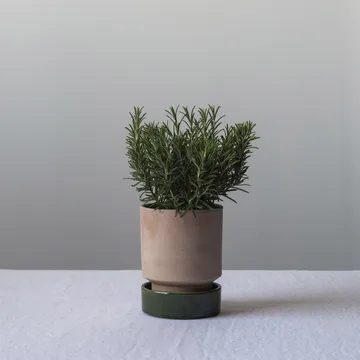 Hoff kruka - Ø14 cm, Raw Rosa-Emerald Green - Bergs Potter
