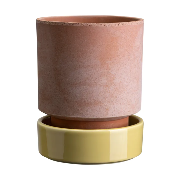Hoff kruka - Ø14 cm, Raw Rosa-Pale Yellow - Bergs Potter