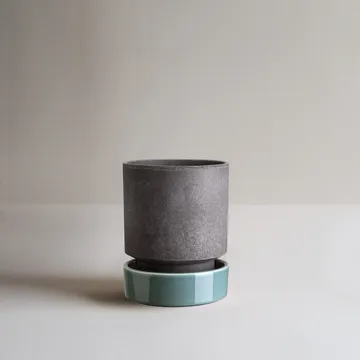 Hoff kruka - Ø18 cm, Raw Grey-Misty Blue - Bergs Potter