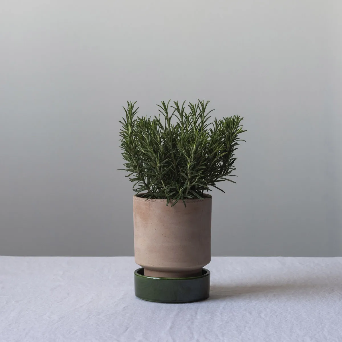 Hoff kruka, Ø18 cm, Raw Rosa-Emerald Green (rosa-grön) Bergs Potter