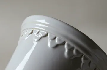 Köpenhamn kruka glaserad - Mineral White (vit), Ø18 cm - Bergs Potter