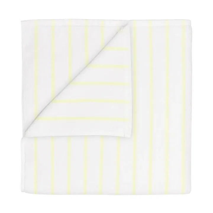 Arto handduk - Transparent yellow-white, 70x140 cm - blomus