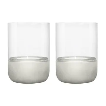 Calma ljuslykta Ø7 cm 2-pack - Light grey - blomus