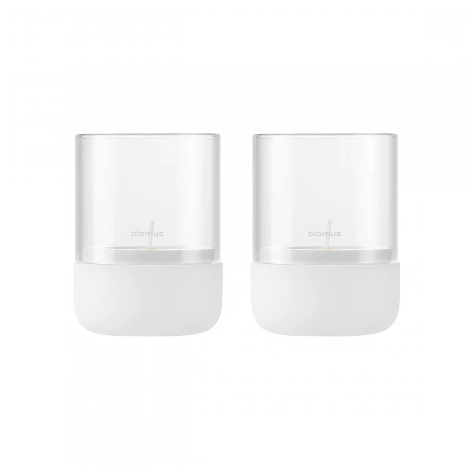 Calma ljuslykta Ø7 cm 2-pack, Lily white blomus