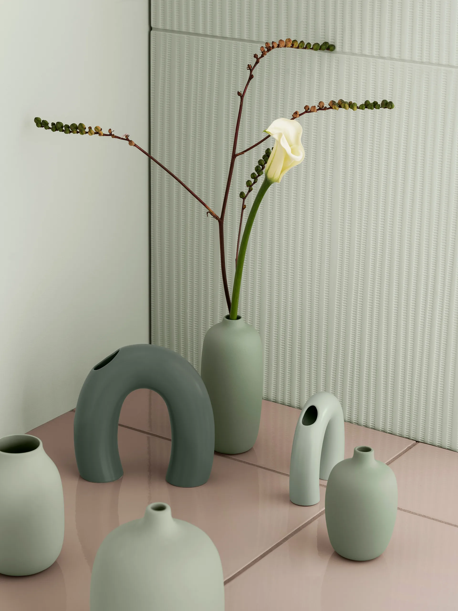 Ceola vas 13 cm, Desert Sage blomus