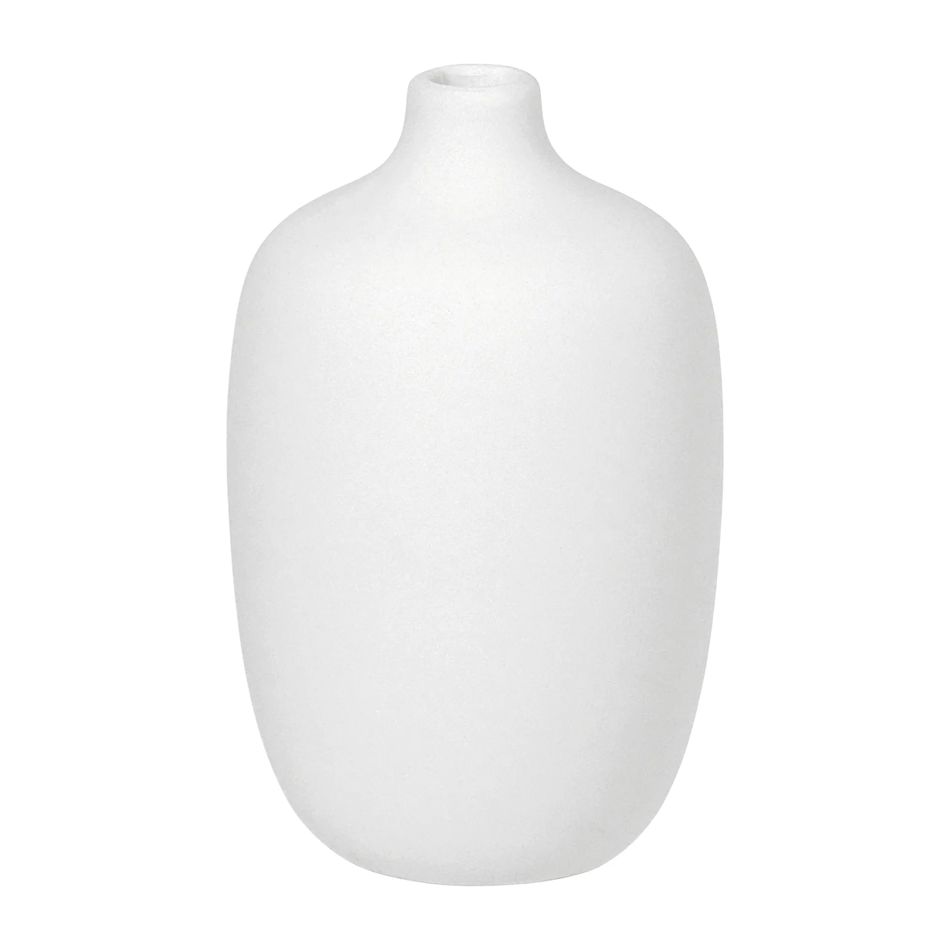 Ceola vas 13 cm, Vit blomus