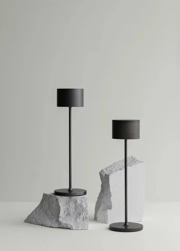 Farol portabel LED-lampa 33 cm - Burned Metal - blomus