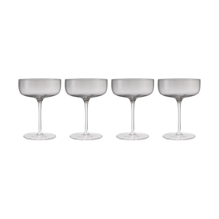 Fuumi champagneglas Coupe 28 cl 4-pack - Smoke-klar - blomus