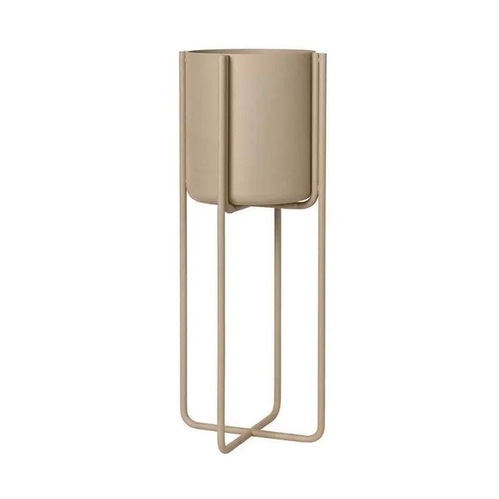 Kena kruka på ben S h55 cm Ø22 cm - Nomad (beige) - blomus