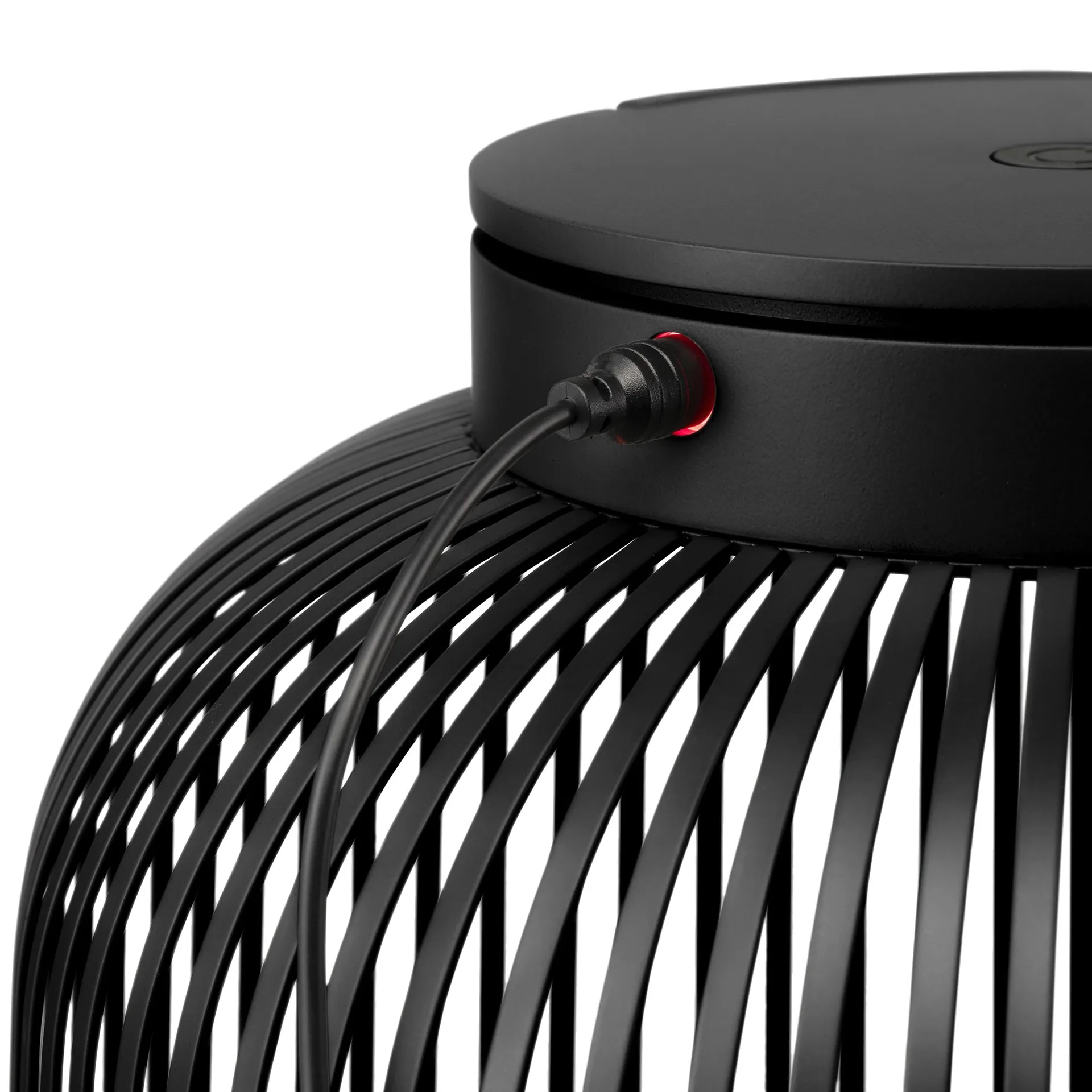 Lito LED-Lampa M, Svart blomus