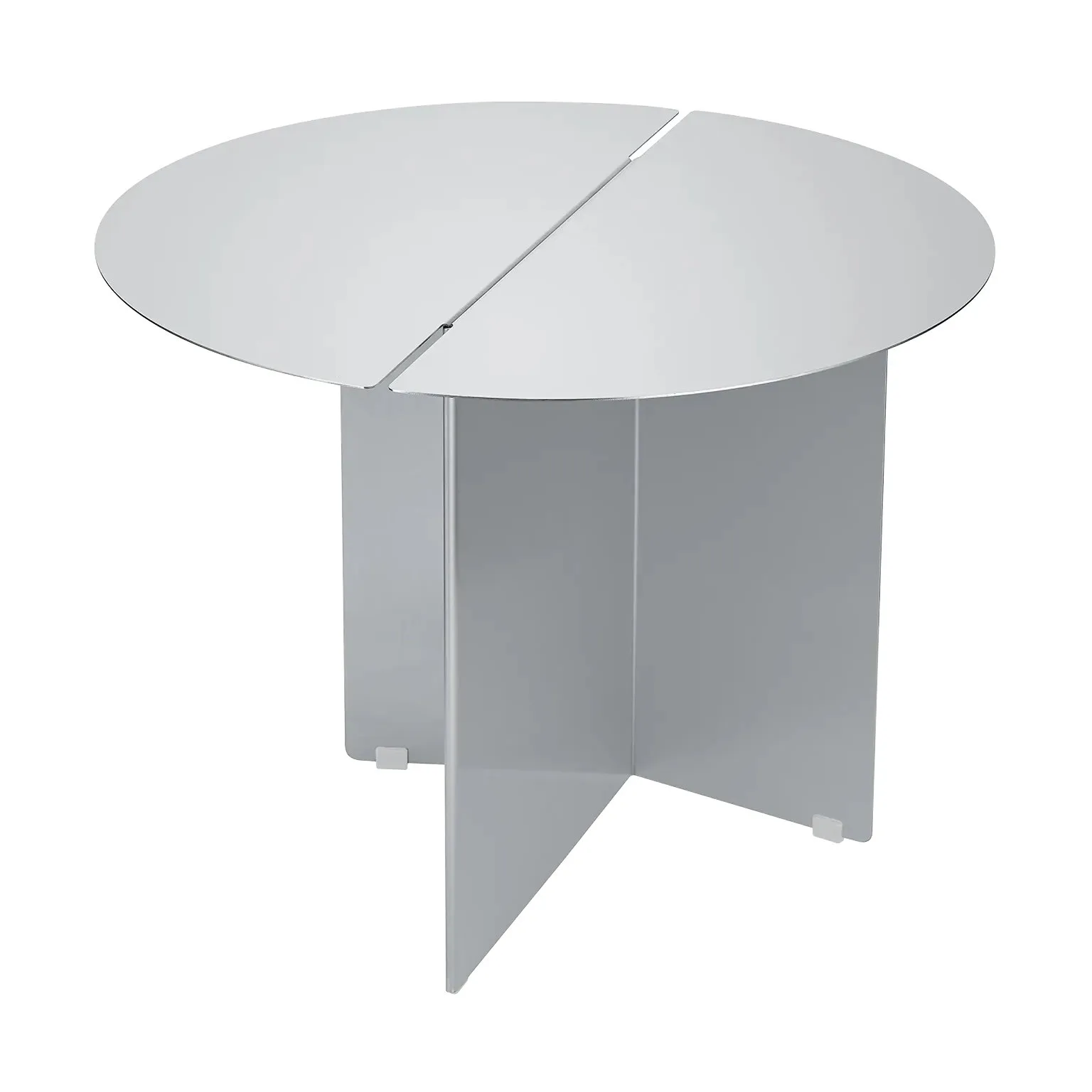 ORU sidobord M Ø50 cm, Matt rostfritt stål blomus