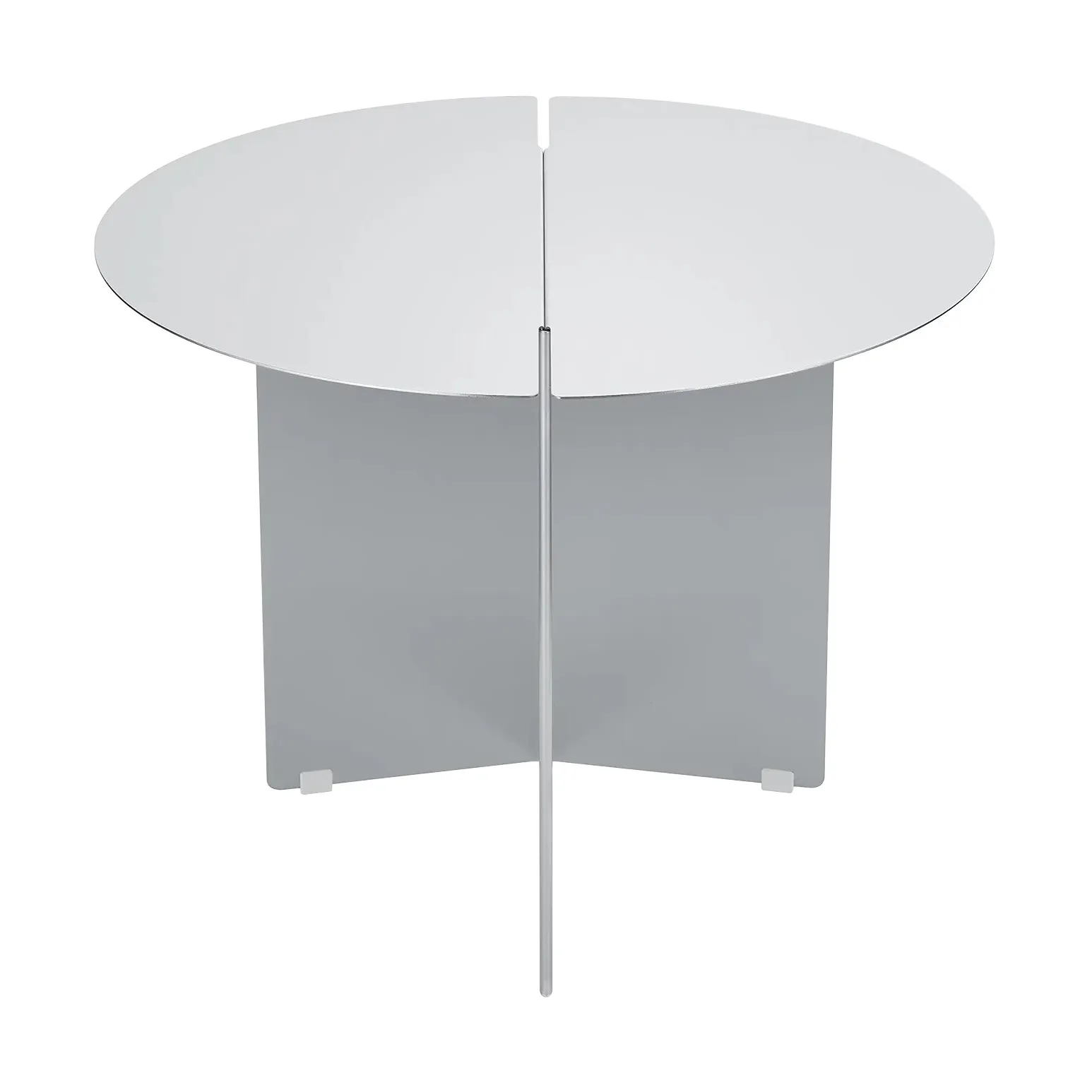 ORU sidobord M Ø50 cm, Matt rostfritt stål blomus