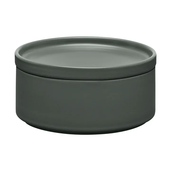Pilar förvaringsburk med lock - Agave Green, Ø15,5x7,5 cm - blomus
