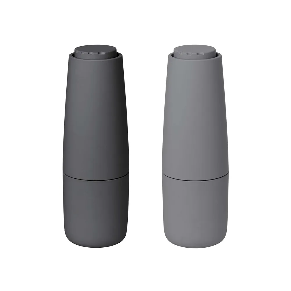 Salpi salt- och pepparkvarn plast, Sharkskin-magnet (grå-grå) blomus
