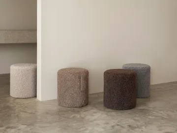 Teddy sittpuff - Moonbeam (beige), Ø35x40 cm - blomus