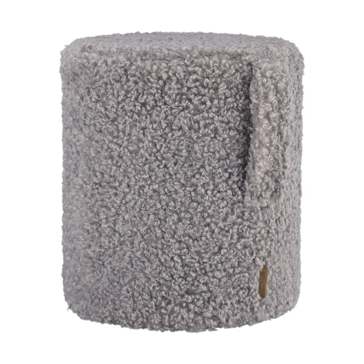 Teddy sittpuff - Sharkskin (grå), Ø35x40 cm - blomus