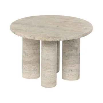 Volos sidobord S Ø52 cm - Travertine - blomus