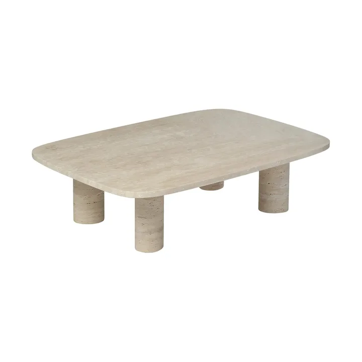 Volos soffbord L 100x70 cm - Travertine - blomus