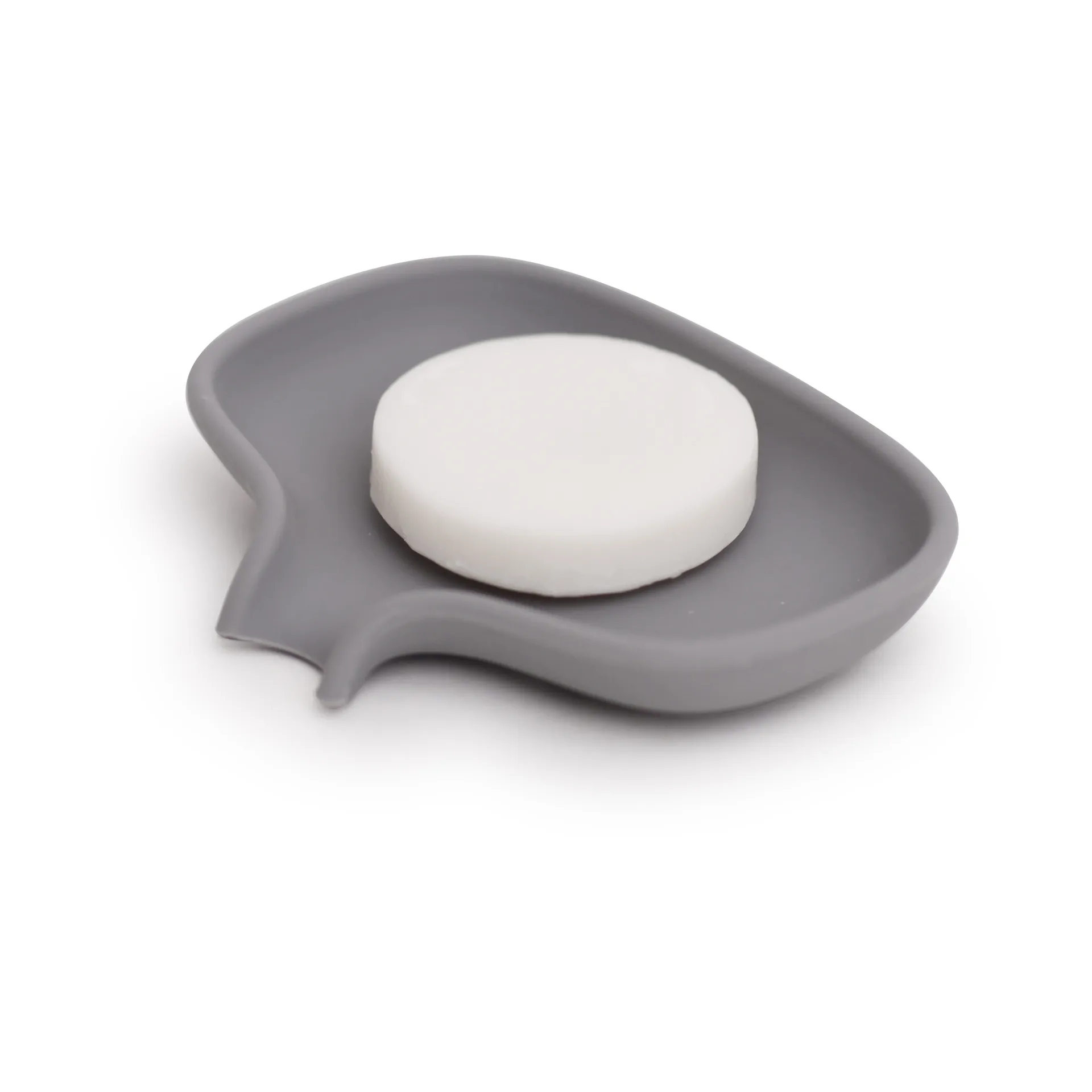 Soap Saver Flow tvålfat med avrinningspip small, Grå Bosign