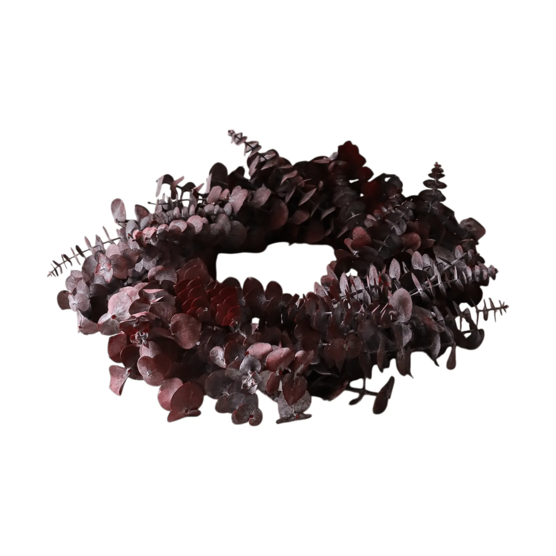 Eucalyptus Wreath krans, Dark red, Ø40 cm Botané
