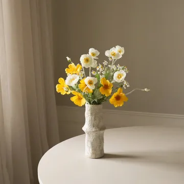 Le Natural konstgjord bukett - Prästkrage-tusensköna 7 st - Botané