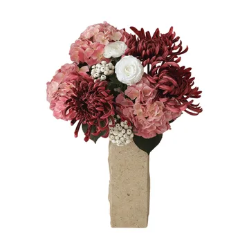 Rose reverie konstgjord bukett - Hortensia, spindelkrysantemum, ranunkel, 77 cm - Botané