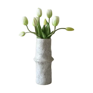 Tulpaner konstgjord bukett - Vit, 10 st - Botané