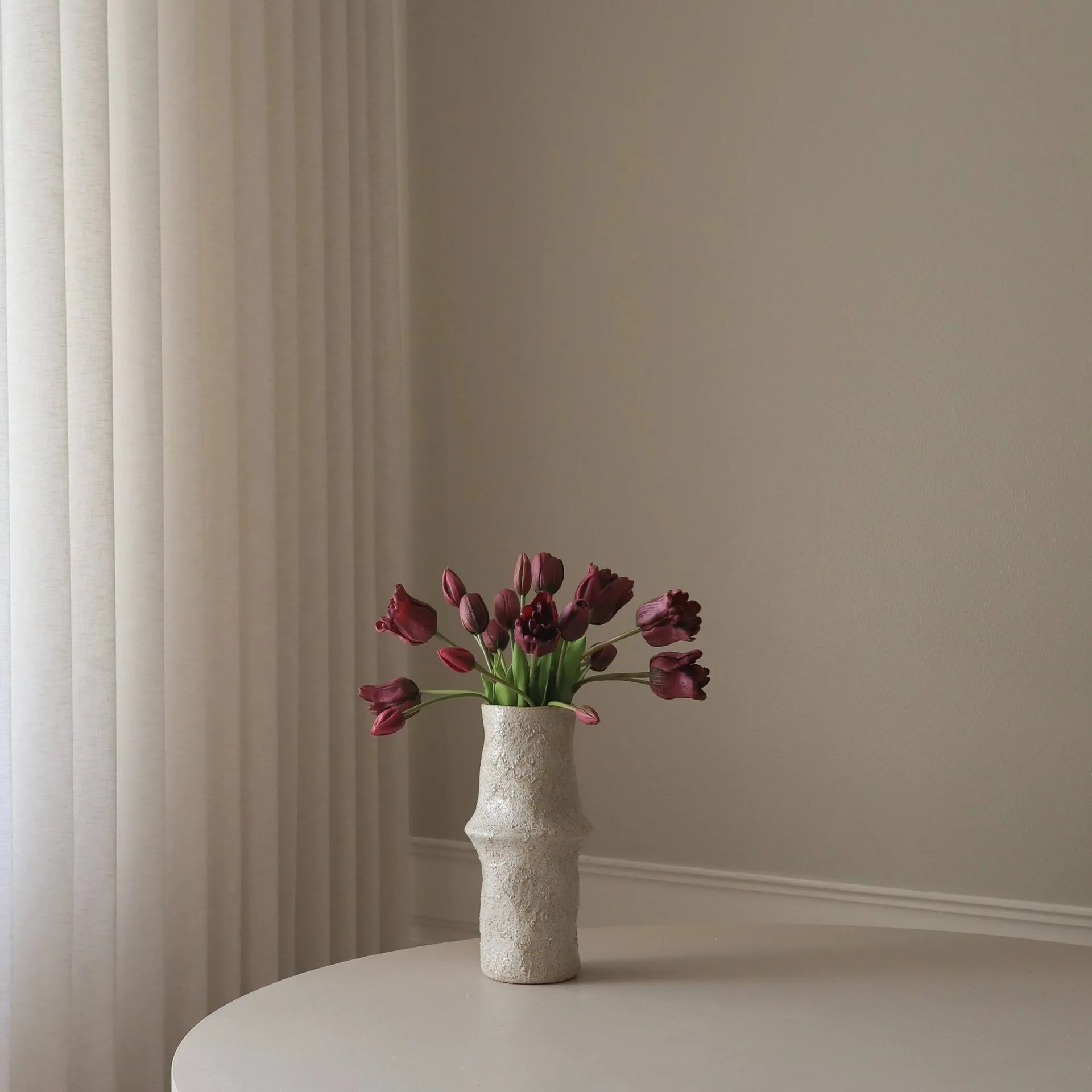 Tulpaner mixad konstgjord bukett, Lila, 20 st Botané