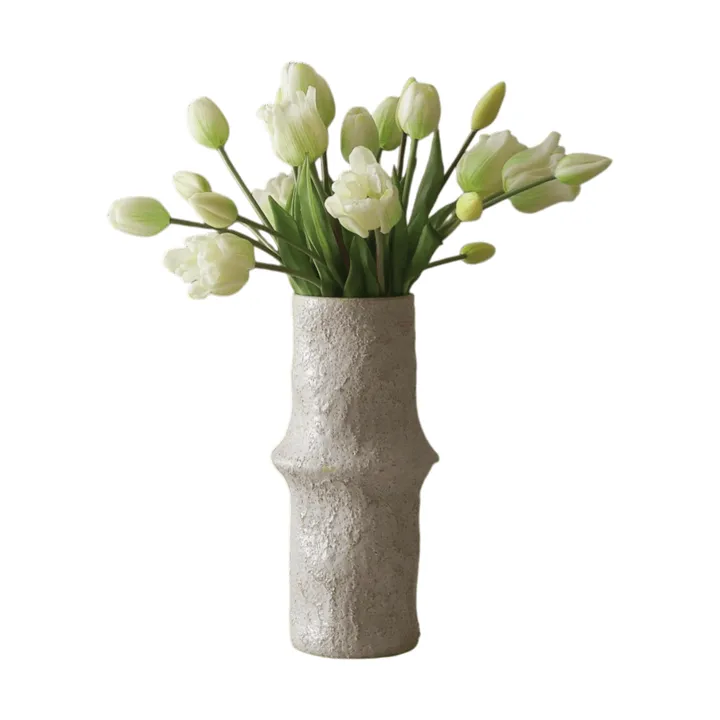 Tulpaner mixad konstgjord bukett - Vit, 20 st - Botané