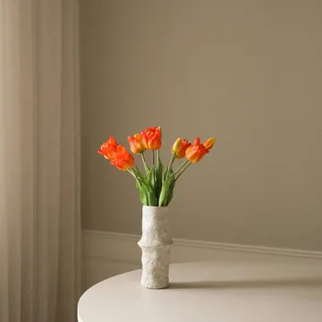 Tulpaner triumph konstgjord bukett - Orange, 10 st - Botané