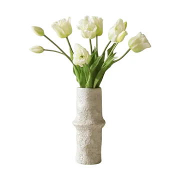 Tulpaner triumph konstgjord bukett - Vit, 10 st - Botané