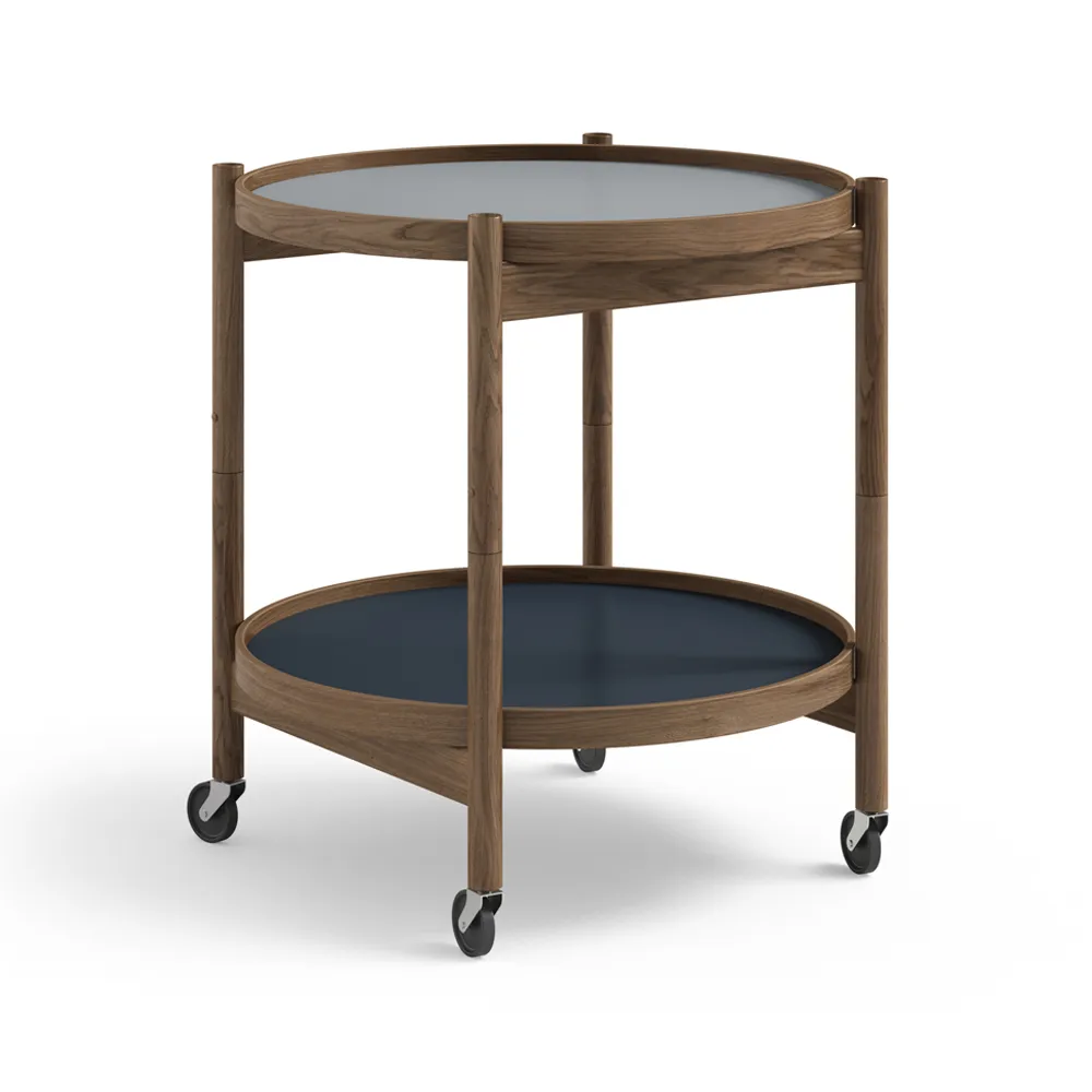 Bølling Tray Table model 50 rullbord, water, rökoljat ekstativ Brdr. Krüger