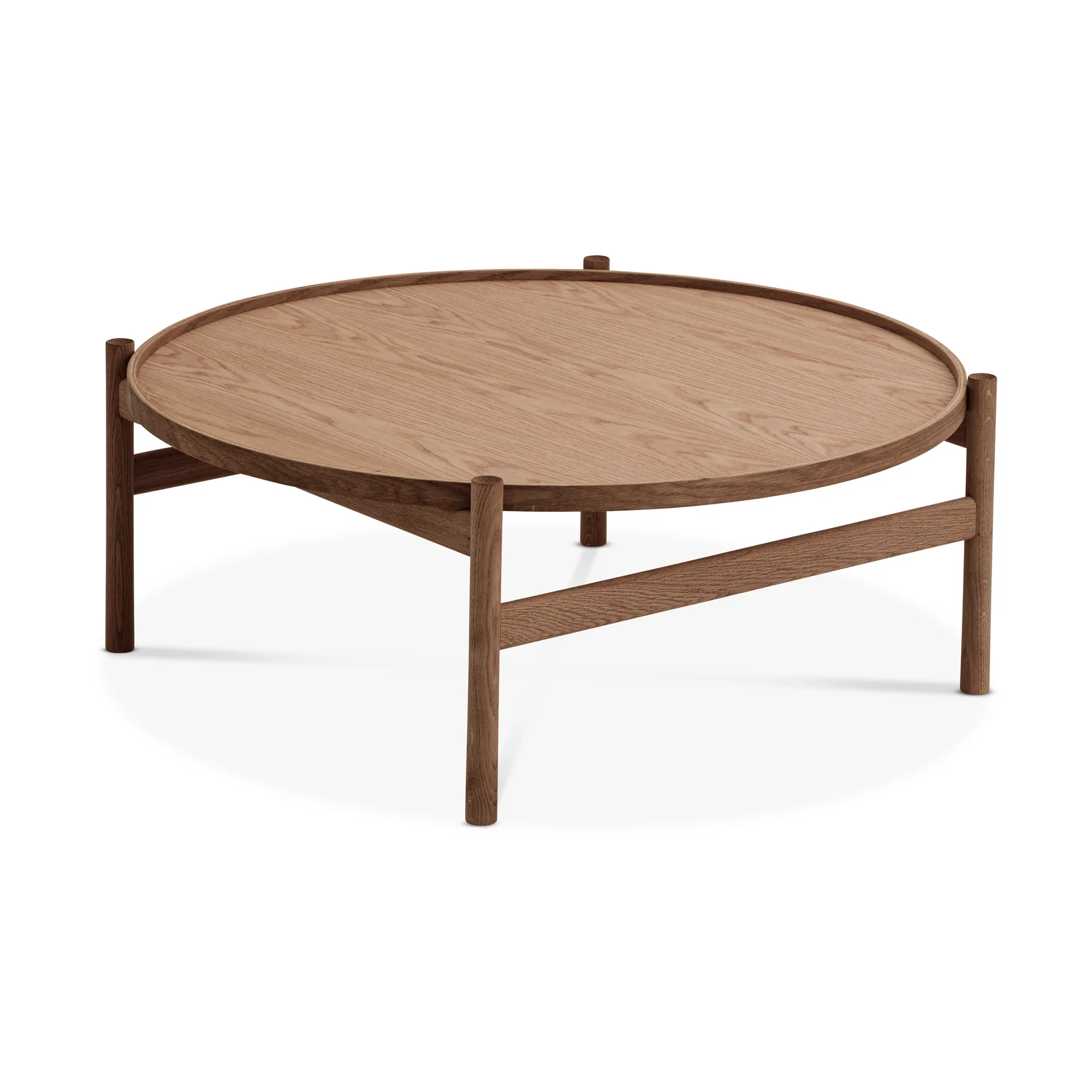 HB soffbord Ø100 cm, Rökoljad ek Brdr. Krüger